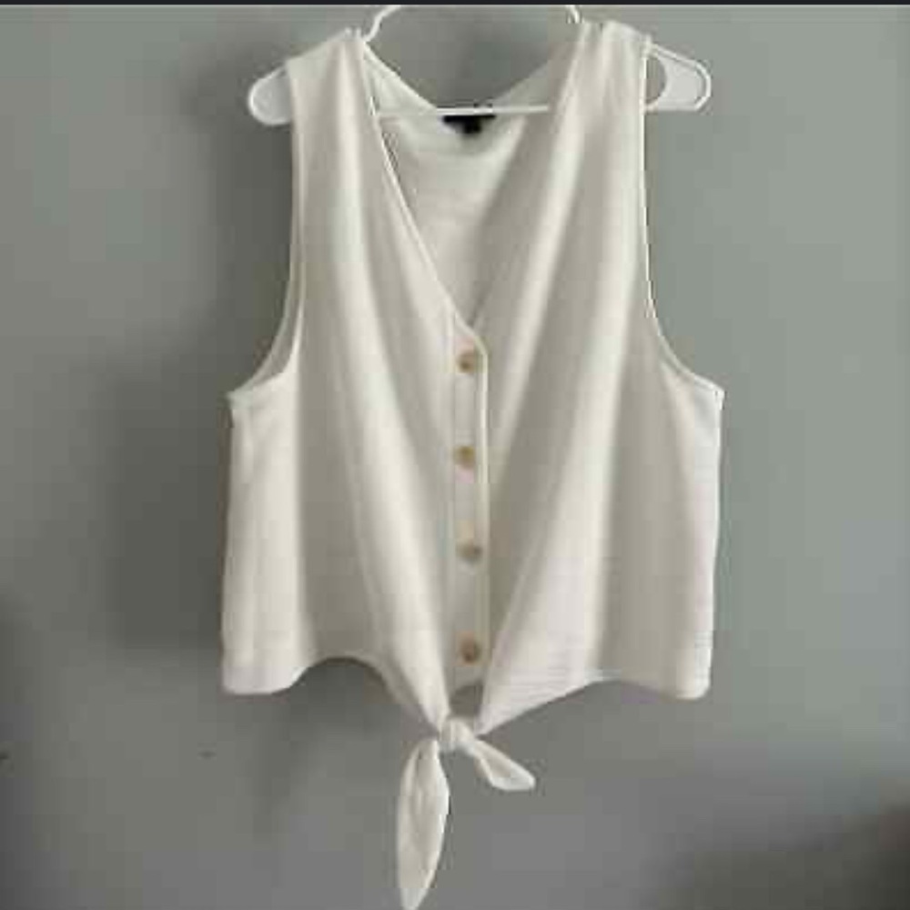 J. Crew Button Waist‎ Tie Tank Top